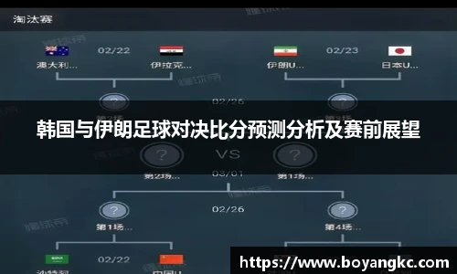 韩国与伊朗足球对决比分预测分析及赛前展望